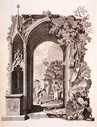 Elegía en un Cementerio Rural, ilustración de 